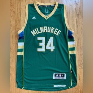 Milwaukee Bucks Antetokounmpo Adidas Game Jersey